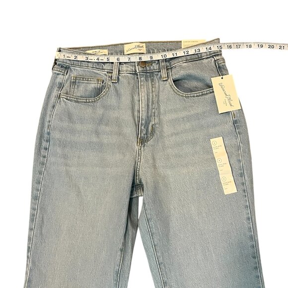 Universal Thread Women's High Waist Light Blue Flare Cotton Jeans Size: 8 Long - Picture 4 of 8